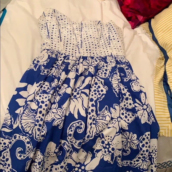 Lilly Pulitzer Seahorse Eyelet Dress - Picture 3 of 3
